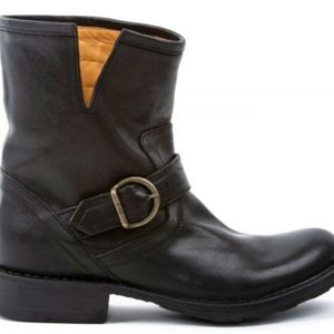 Fiorentini and Baker Eli Moto Boot Blk Leather Size 39 New